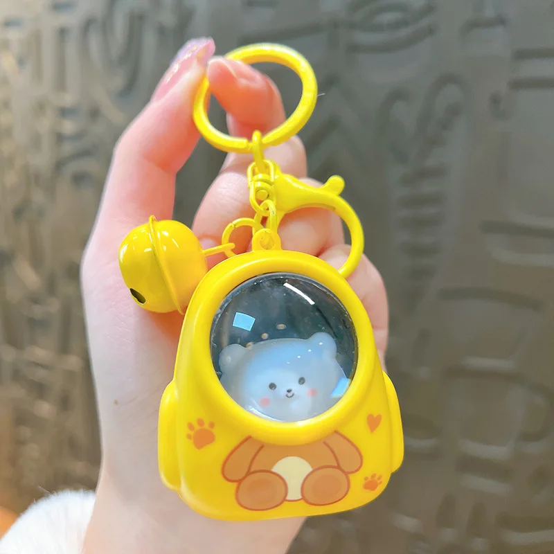 10010000205_1 Bear/Cat Glowing Night Light Keychain Cute Bag Charm