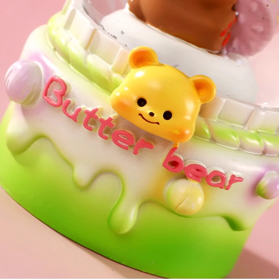Butter Bear Crystal Ball LED Light Snow Ball