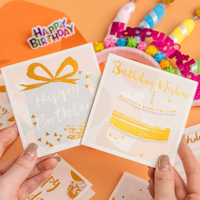 Foil Stamped Birthday Greeting Card with Envelope