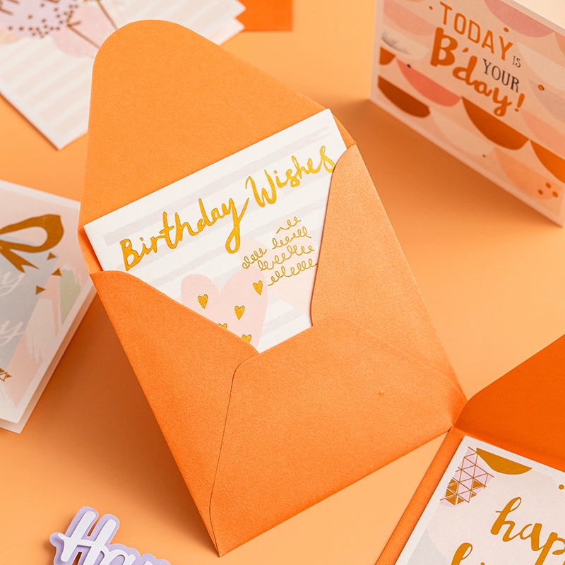 Foil Stamped Birthday Greeting Card with Envelope