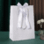 Embossed Rose Gift Bag Luxury Paper Tote Vintage Fountain Design