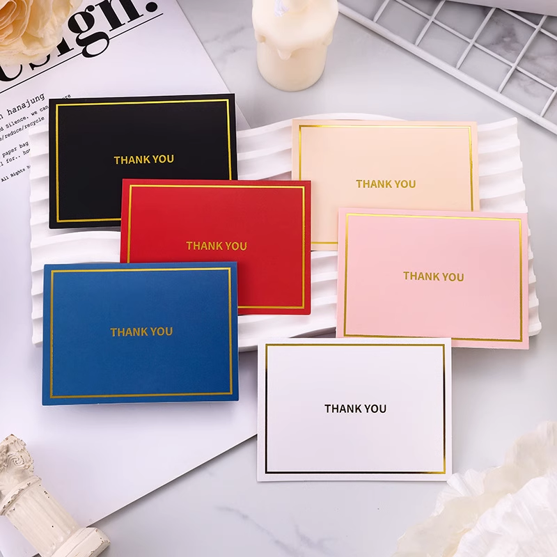 Gold Foil Greeting Card Thank You Graduation Teacher’s Day Message Card