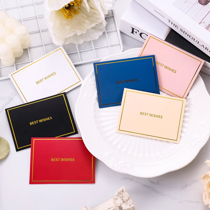 Gold Foil Greeting Card Thank You Graduation Teacher’s Day Message Card