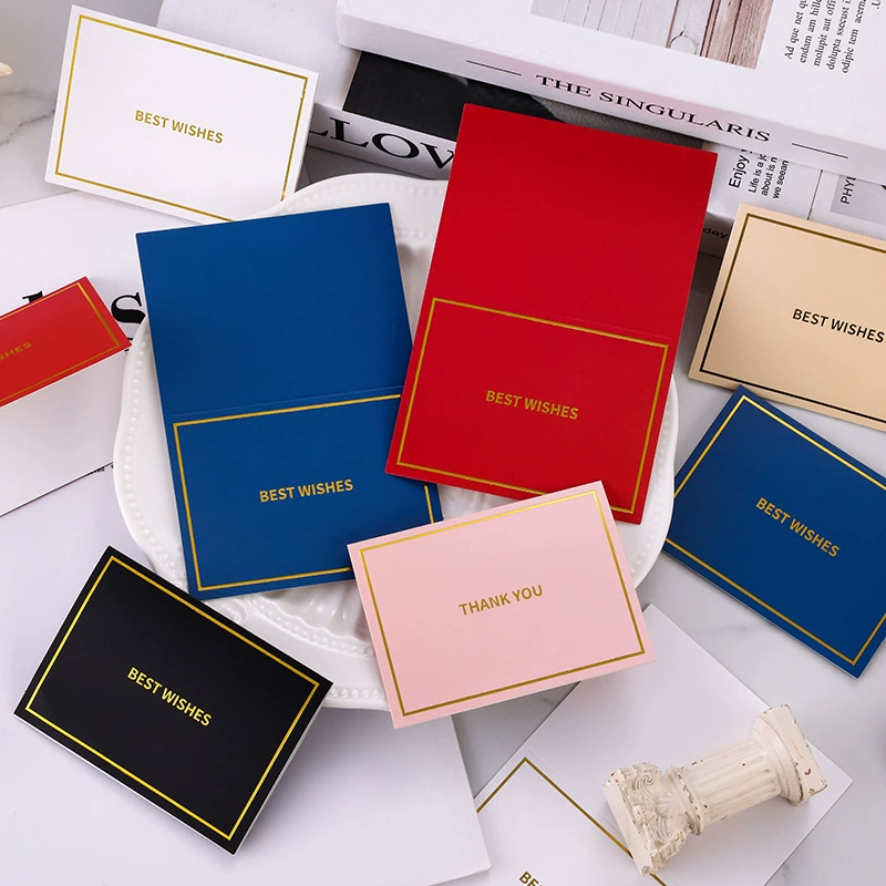 Gold Foil Greeting Card Thank You Graduation Teacher’s Day Message Card