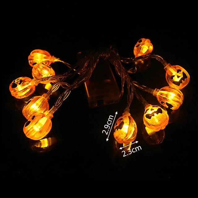 Translucent Pumpkin String Lights Halloween & Party Decoration