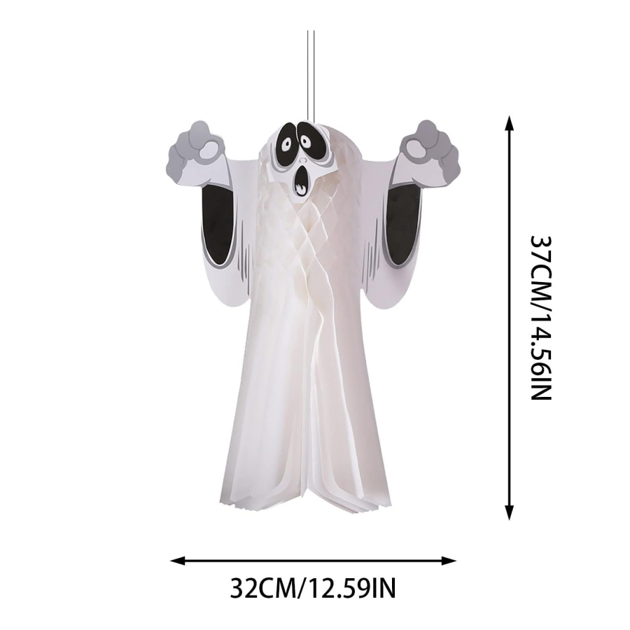 3D Paper Ghost Decoration – Halloween