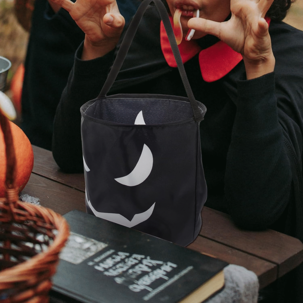 Reusable Halloween Candy Trick or Treat Bag