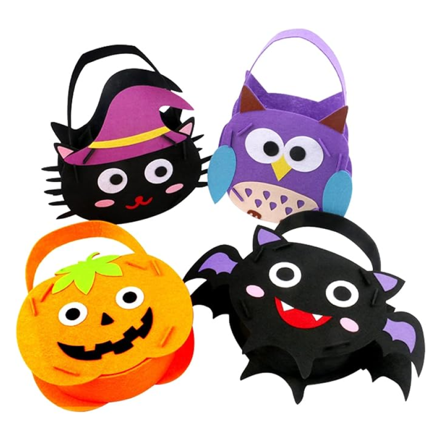 Cartoon Design DIY Halloween Candy Trick or Treat Bags