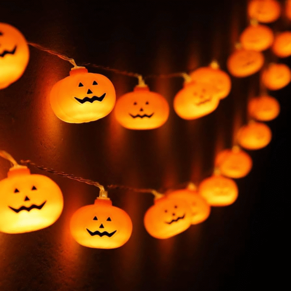 Classic Cute Pumpkin String Lights Halloween & Party Decoration