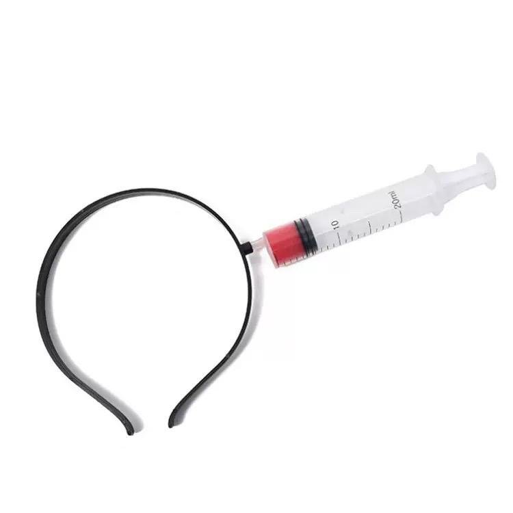 Halloween Syringe Headband – Spooky Costume Accessory