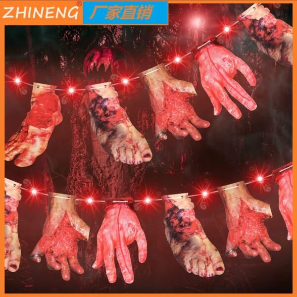 Halloween Severed Hand & Foot Hanging Decoration