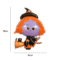 Purple Witch Broom Halloween Foil Balloons Party Decorations - Image 2