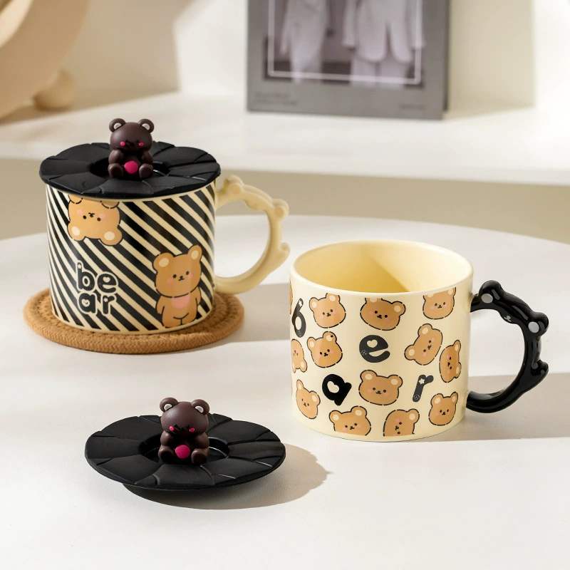 Cute Cartoon Bear Ceramic Mug