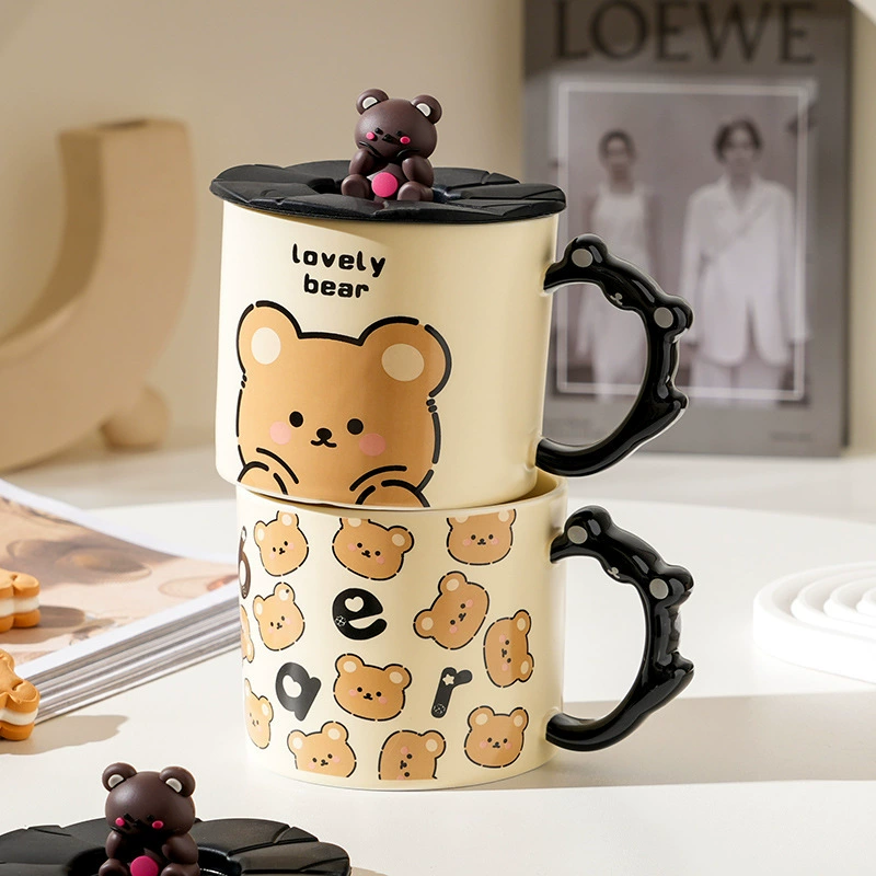 Cute Cartoon Bear Ceramic Mug