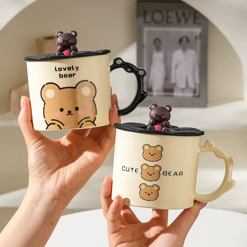 Cute Cartoon Bear Ceramic Mug