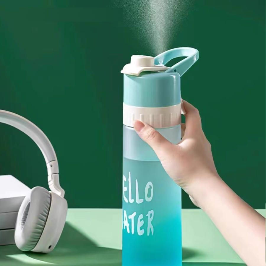 Summer Cooling Portable Spray Water Bottle
