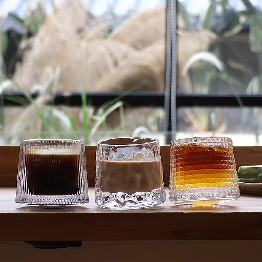 5.5oz Tilted Whiskey Glass