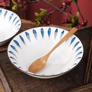 20020000501_1 Bohemian Style Geometric Print Ceramic Dinnerware Set