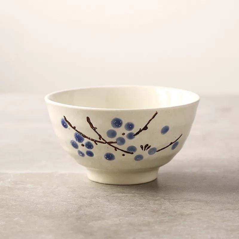 White with Blue Floral