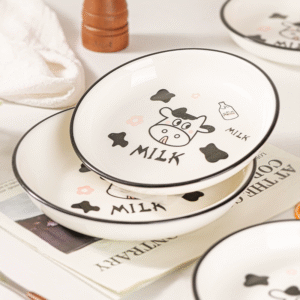 20020000801_1 Japanese Style Hand-Painted Ceramic Bowl Set 6-piece