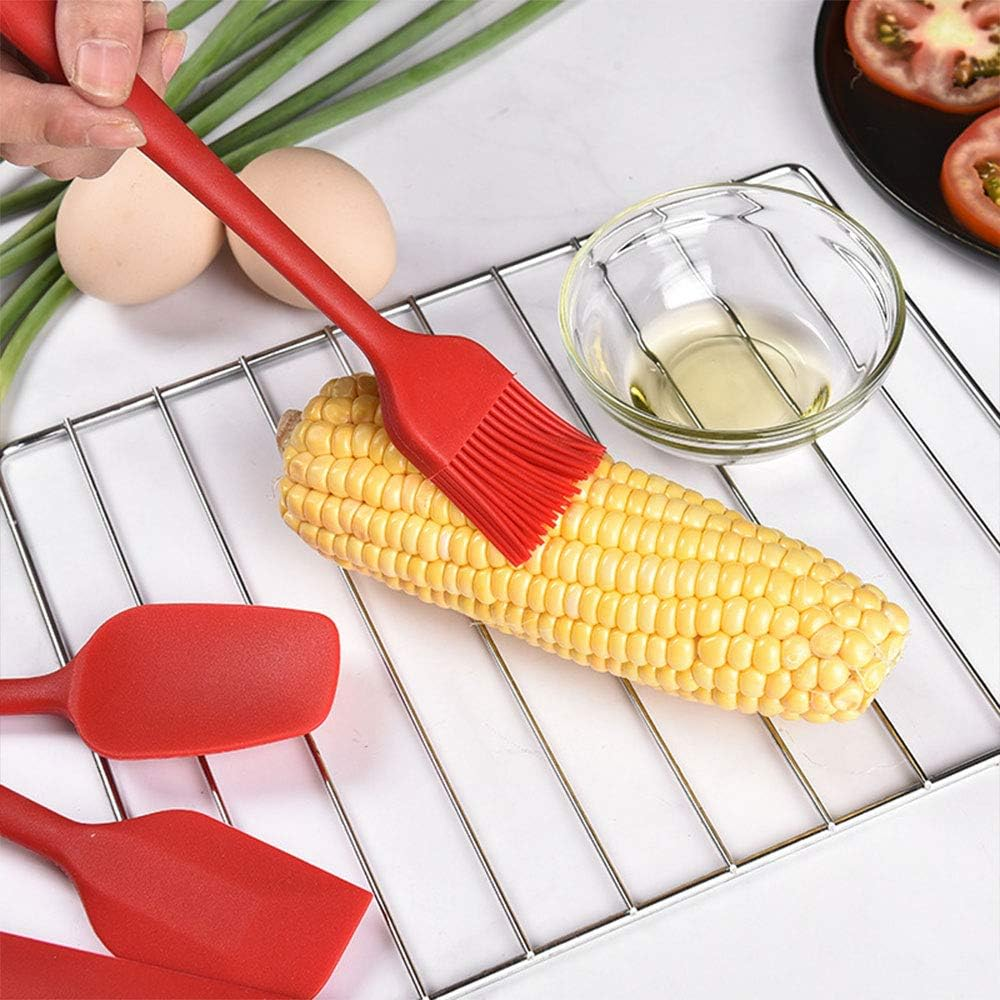 6-Piece All-in-One Silicone Baking Tool Set – Spatula, Brush & Scraper