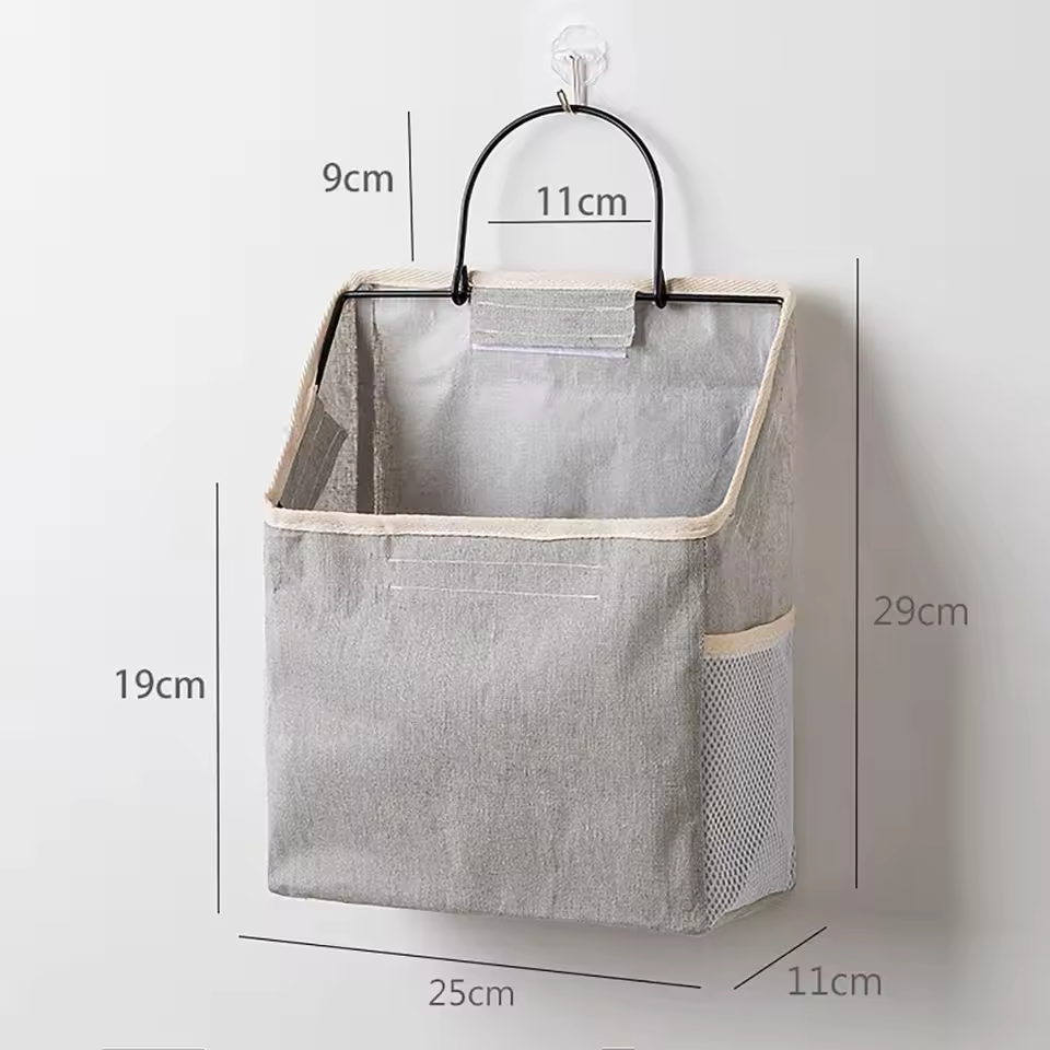 Hanging Fabric Storage Bag – Wall-Mounted Organizer Pouch