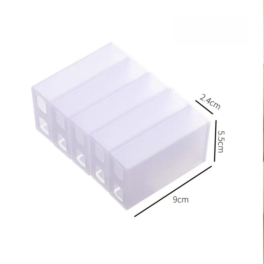 Desktop Cable & Accessory Organizer Small Storage Box (5pcs)