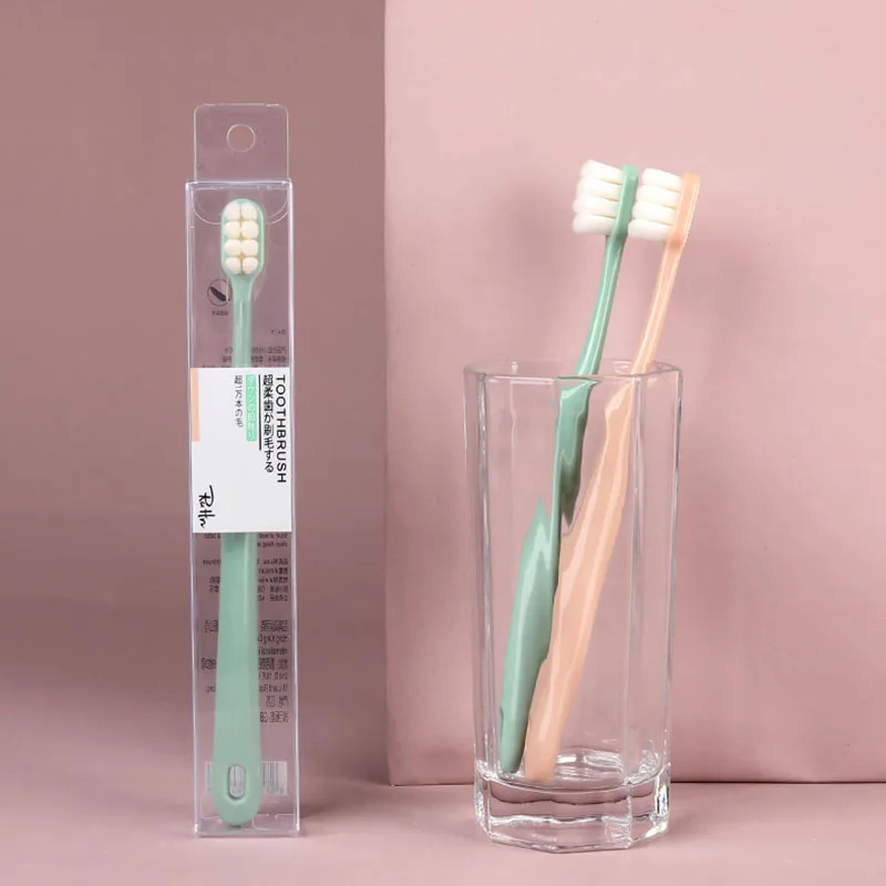 Ultra-Soft Double Bristle Toothbrush for Adults