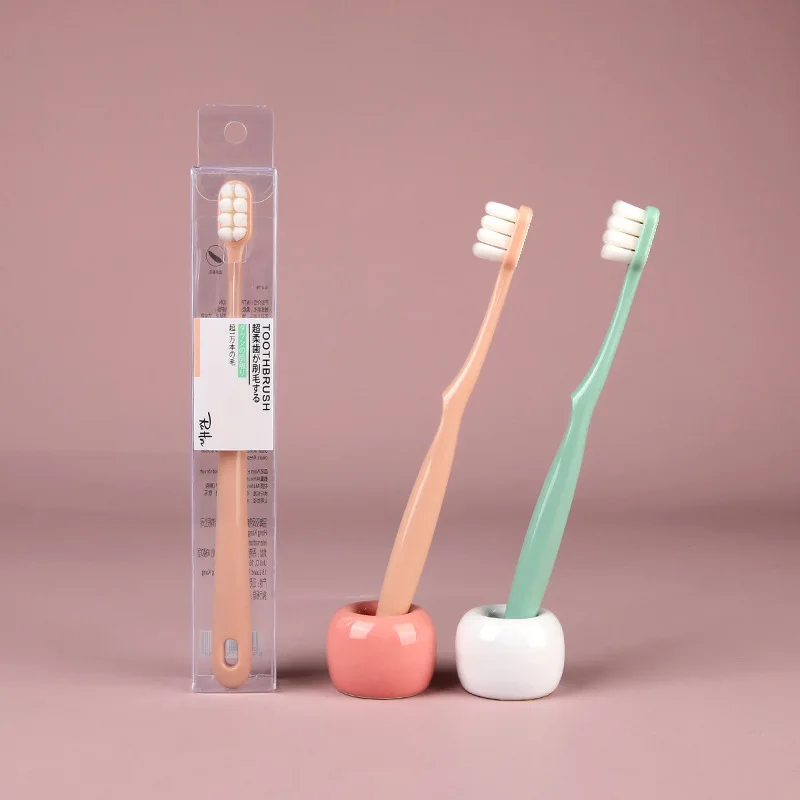 Ultra-Soft Double Bristle Toothbrush for Adults