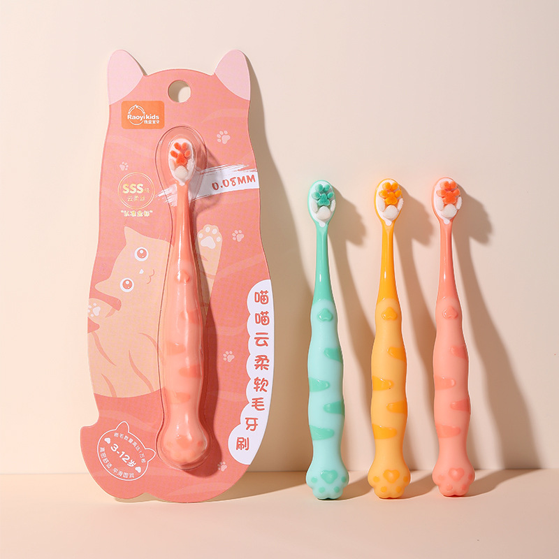 Raoyi Baby “Meow Cloud” Soft Toothbrush – Ultra-Fine Bristles