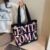 Gentle Women Letters Print Large Capacity Tote Bag