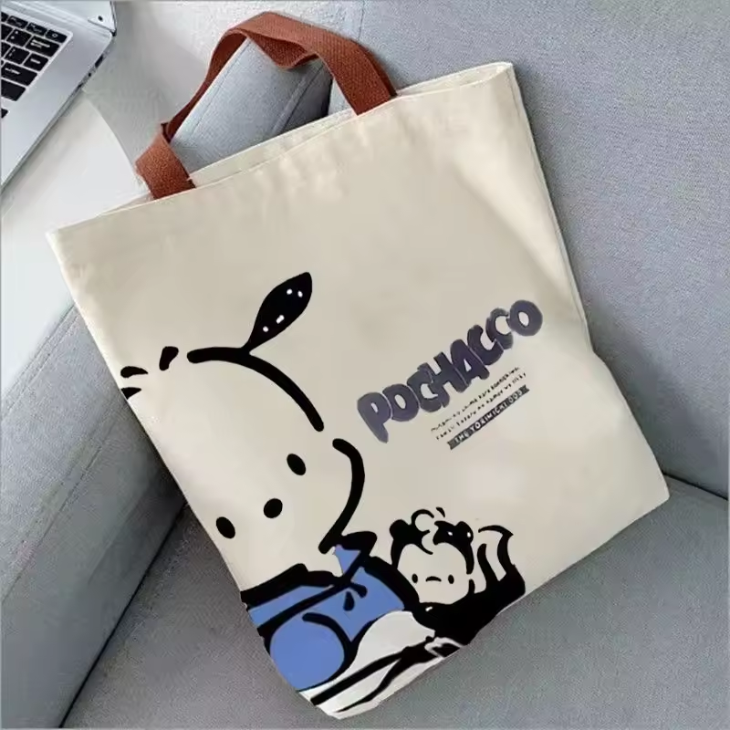 Kawaii Sanrio Pochacco Canvas Tote Bag