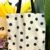 Polka Dot Large Capacity Canvas Tote Bag