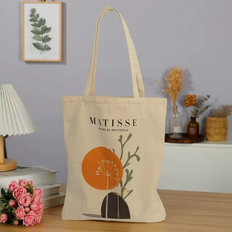 Artistic Botanical Prints Large Capacity Canvas Tote Bag