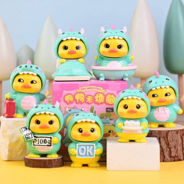 50010000301_1 No Worries Duck Blind Box Figure Desk Decoration Resin Collectible Toy 6cm
