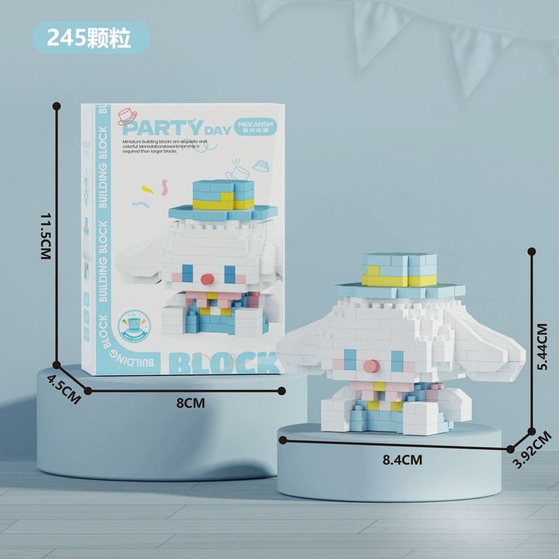 Party Day Cartoon Character Building Blocks