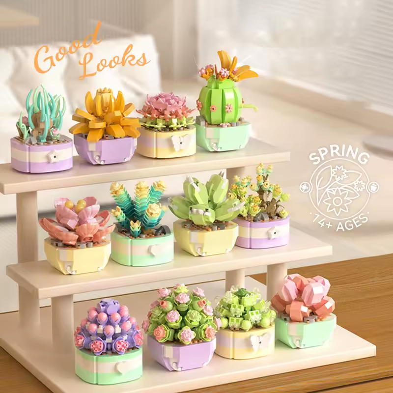 50030000201_3 Plant Diary DIY Flower Building Blocks