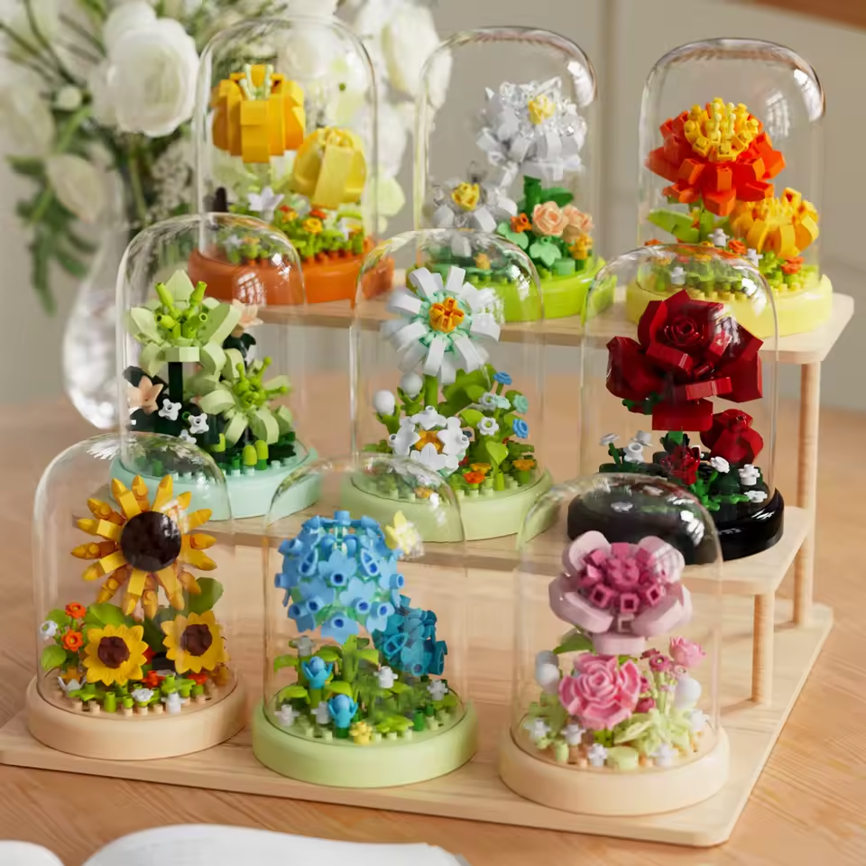 50030000301_4 Eternal Flower Bouquet Building Blocks