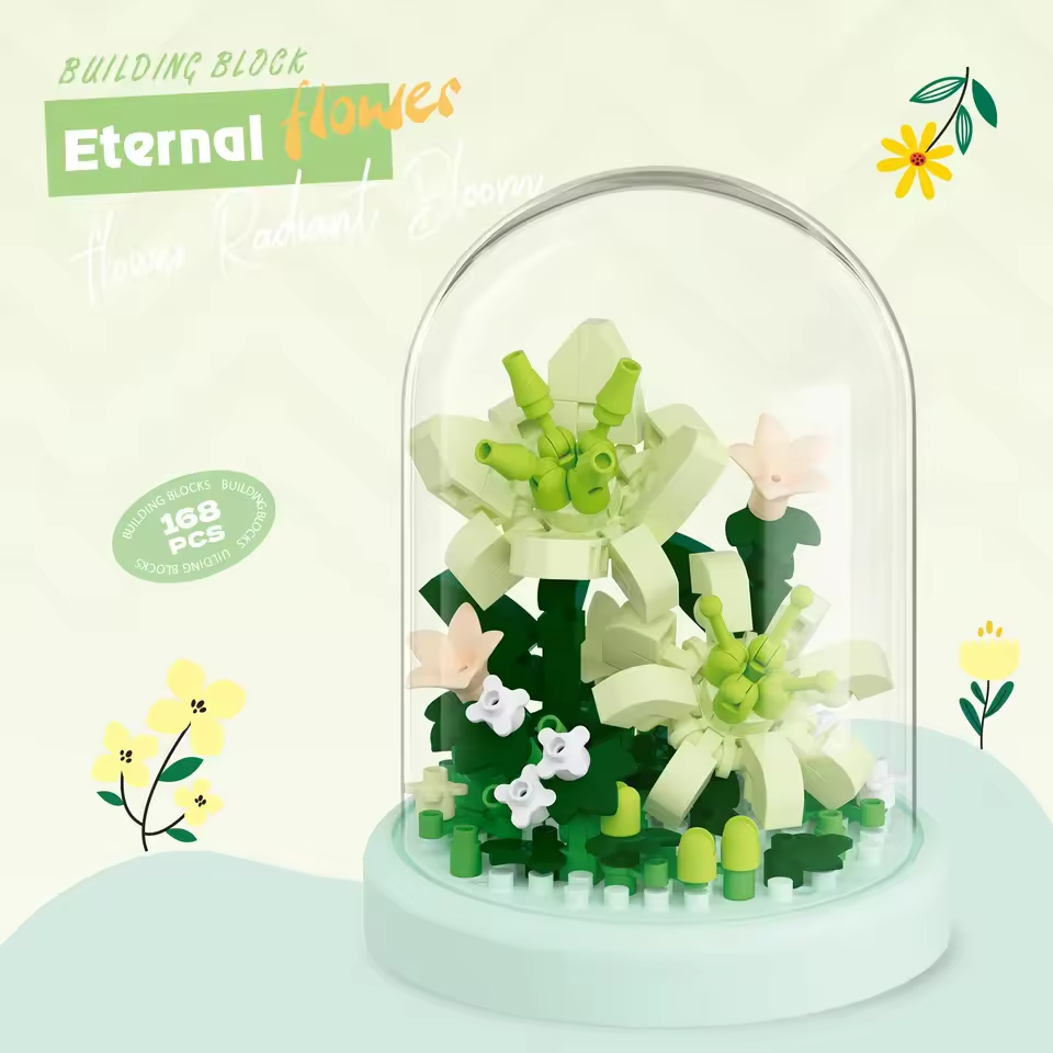 Eternal Flower Bouquet Building Blocks