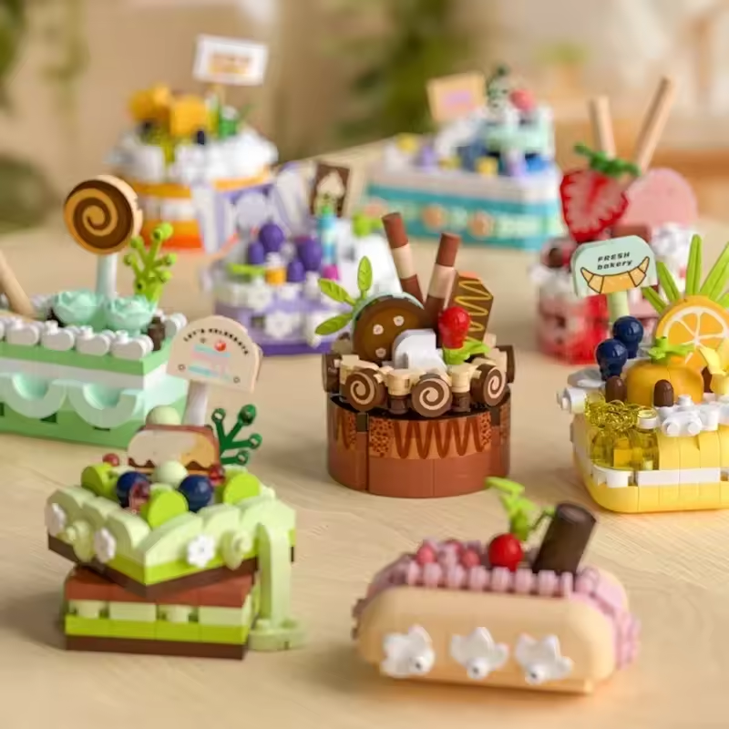 DIY Dessert Building Blocks – 180–200 PCS Creative Blocks