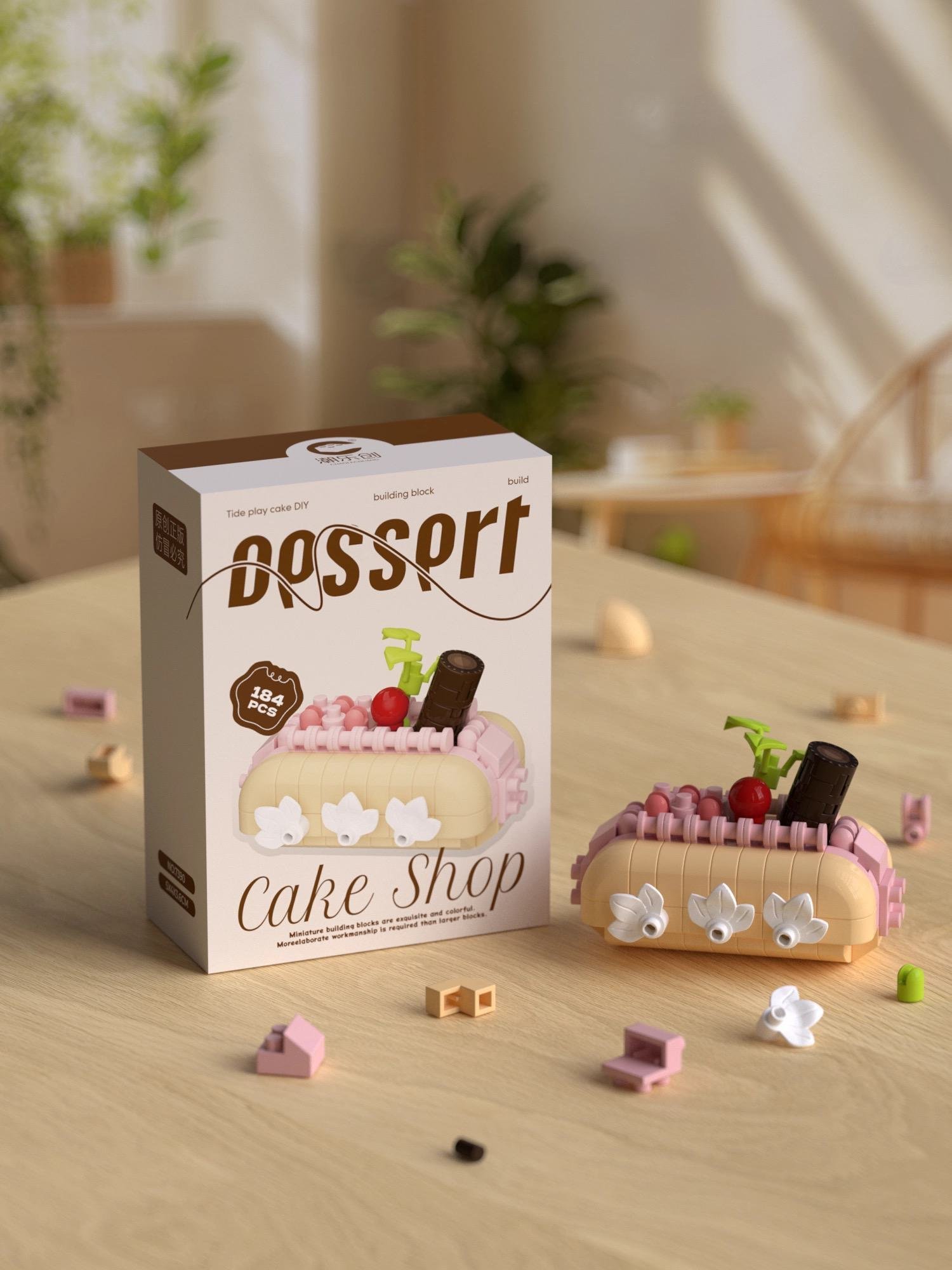 DIY Dessert Building Blocks – 180–200 PCS Creative Blocks