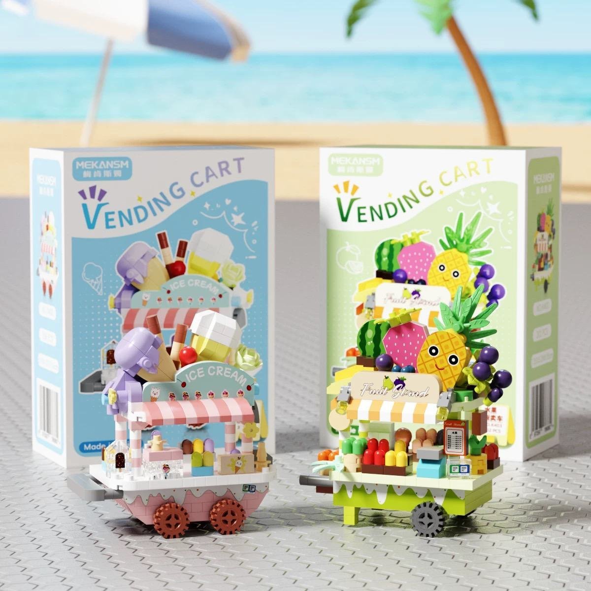 DIY Mini Vending Cart Building Blocks – Creative Blocks Cart