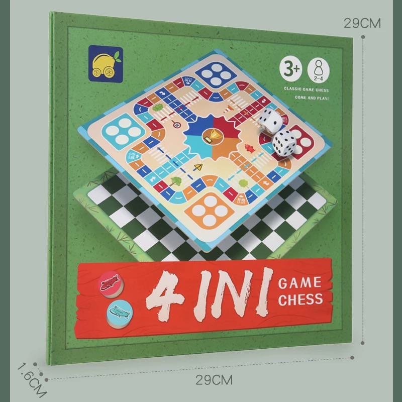 4 in 1 Board Game Chess Set