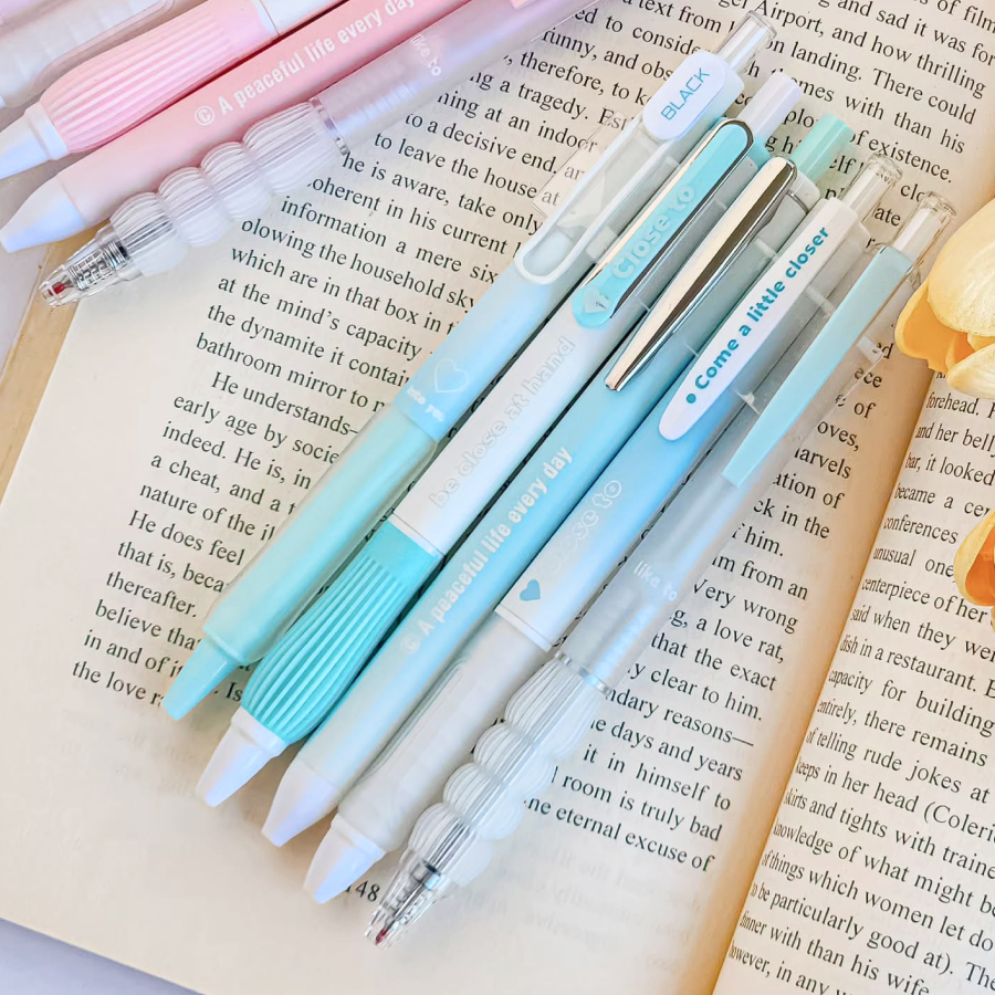 60010000801_1 Macaron Colors 0.5mm Retractable Gel Pen Blue