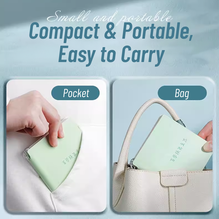 Pocket-Sized Leather Blank Page Notebook