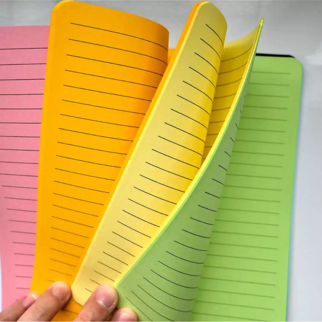 B6 Wirebound Notebook with Rainbow Pages
