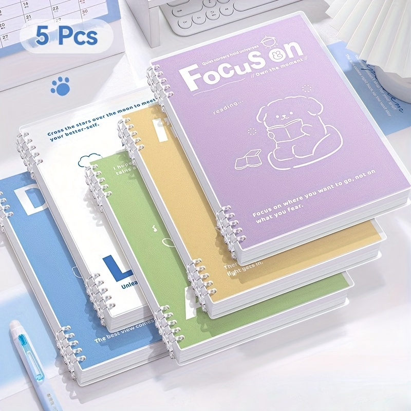 Maltese Dog A5 Refillable Loose-Leaf Notebook Binder Cover