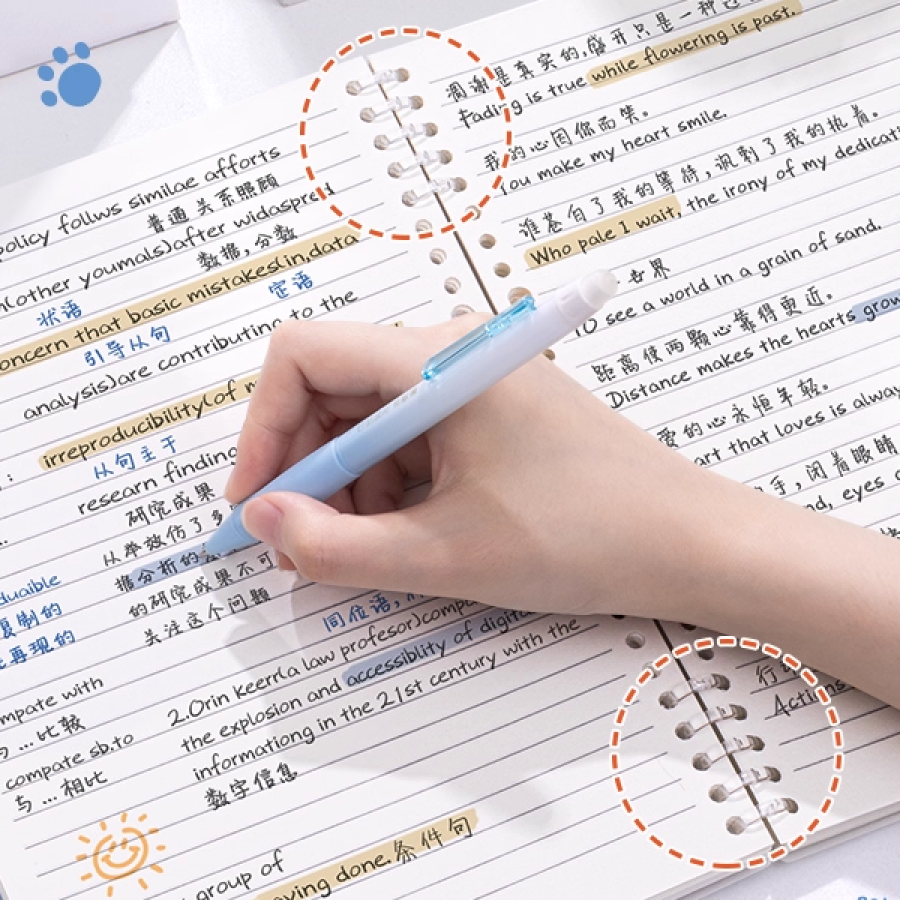 60020000401_3 Maltese Dog A5 Refillable Loose-Leaf Notebook Binder Cover