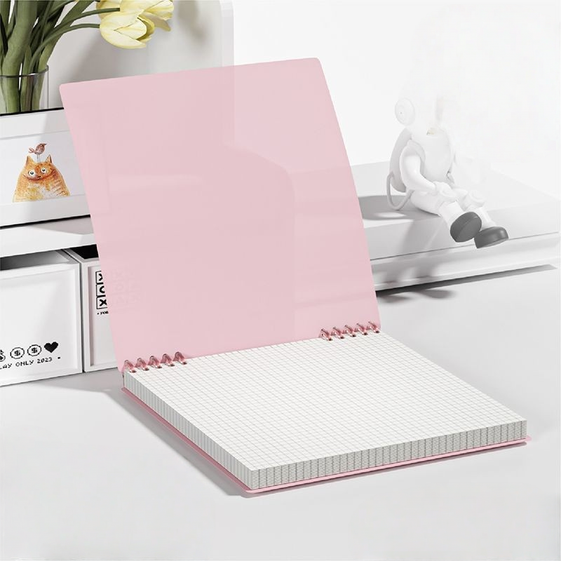 Square Loose-Leaf Grid Notebook Cover