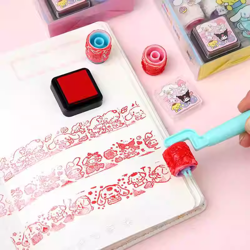 Kawaii Sanrio Roller Stamp Set